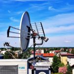 Instalacja anteny w budynku wielorodzinnym w Lublinie.