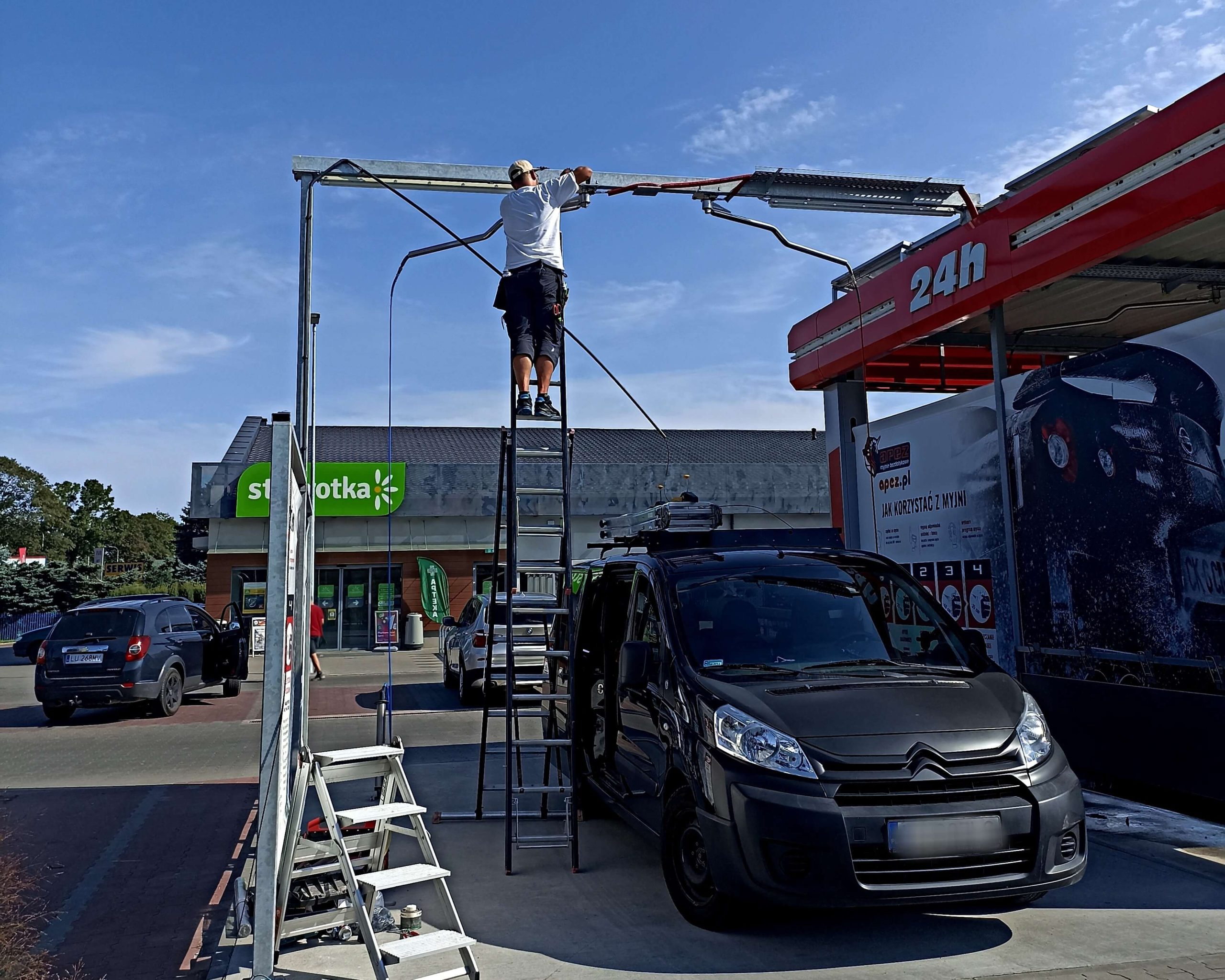 Monitoring myjni samochodowej